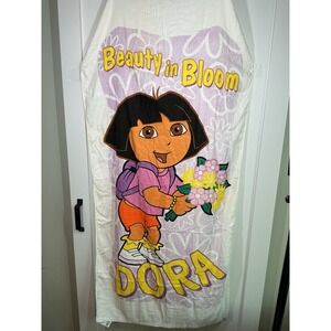 RARE Nickelodeon Nick Jr Vintage Dora The Explorer Bathroom Beach Towel EUC
